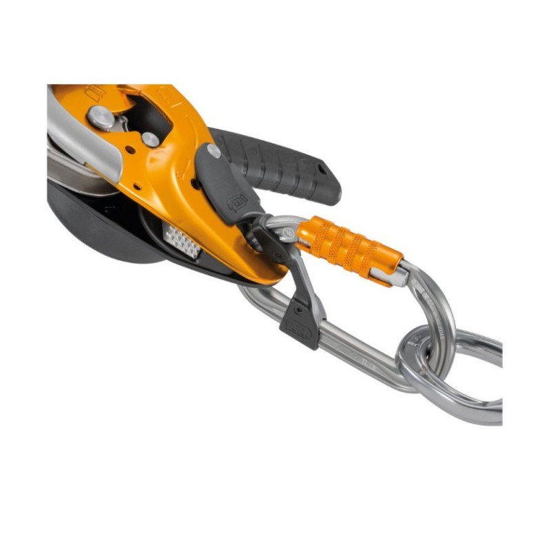 Mousqueton Petzl Aluminium Ovale L Ger Noir Ok Triact Lock