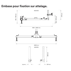 3M™ DBI-SALA® - Embase à contrepoids - Espace confiné