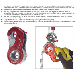 CAMP -  Poulie / bloqueur - Turbolock