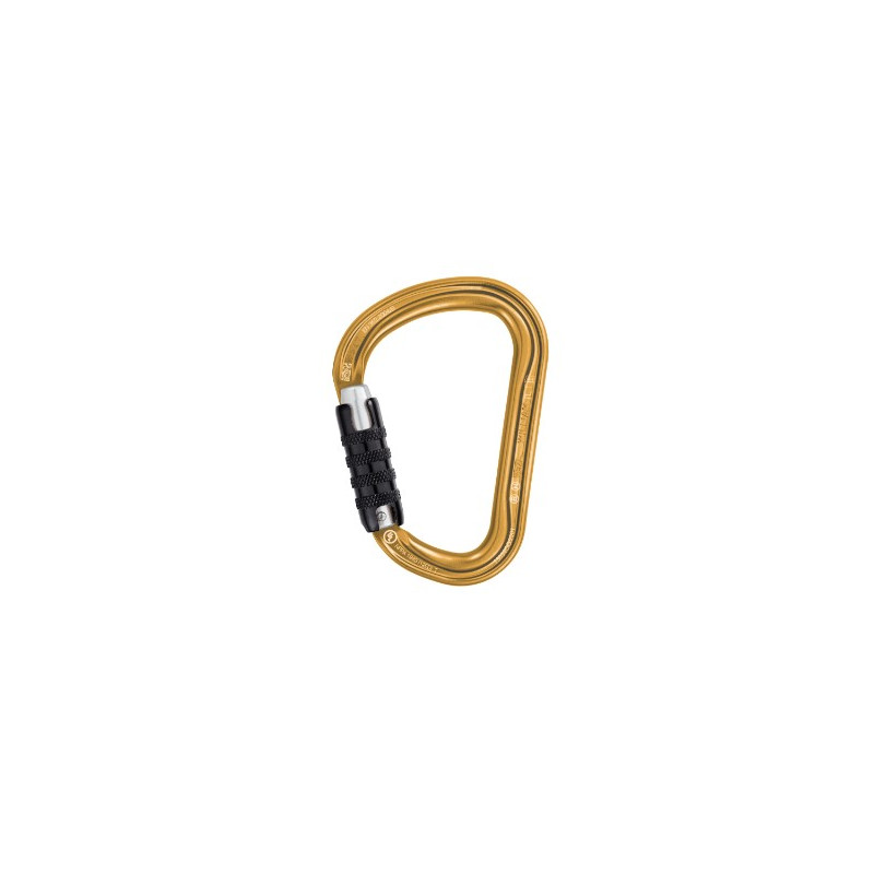 PETZL - Mousqueton - TRIACT-LOCK WILLIAM (doré)