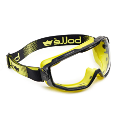 BOLLE - Masque de protection - Oculaire en PC incolore durci & anti-buée PLATINUM noire/jaune