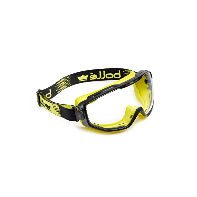 BOLLE - Masque de protection - Oculaire en PC incolore durci & anti-buée PLATINUM noire/jaune