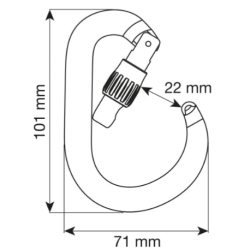 CAMP - Mousqueton - NIMBUS LOCK - Bronze / vert