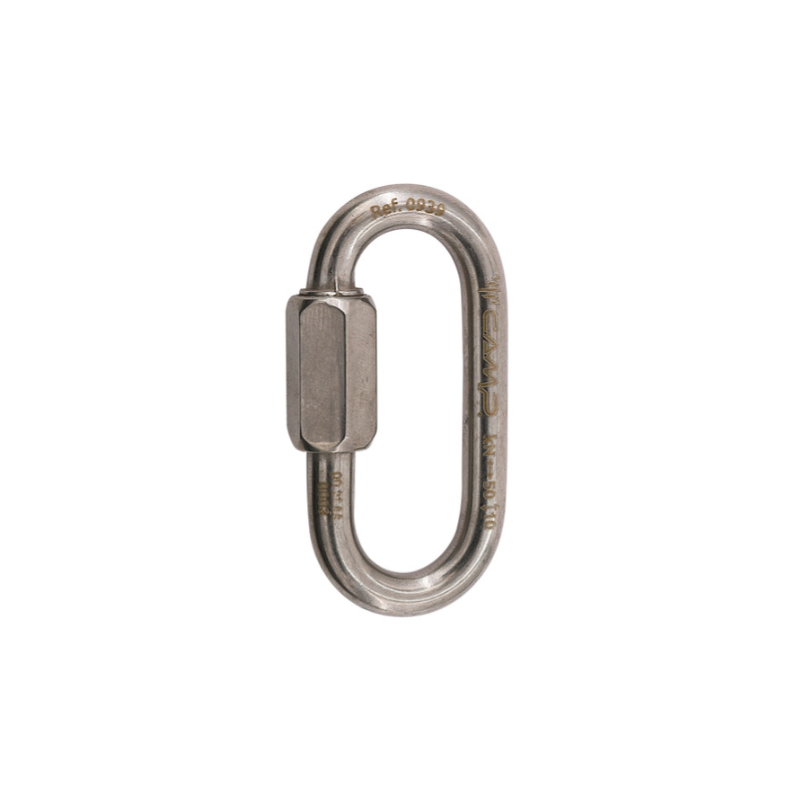 CAMP - Mousqueton - Maillon rapide Oval inox 8mm