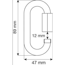 CAMP - Mousqueton - MAILLON OVAL 10 MM INOX